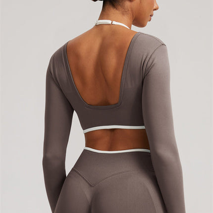 The Elevate New Long Sleeve Crop top Leggings 2-Piece Set
