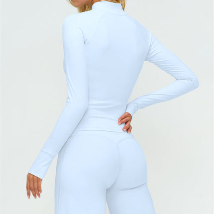 The Twirl Zip Jacket Sports Bra New Straight Leg Pants 3-Piece Set