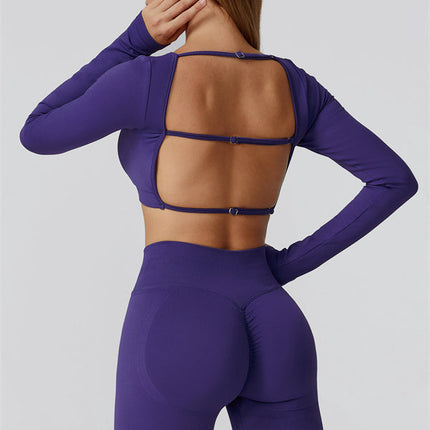 The Reign Long Sleeve Crop Top Leggings 2-Piece Set