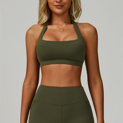The Bold Halter Sports Bra Shorts 2-Piece Set