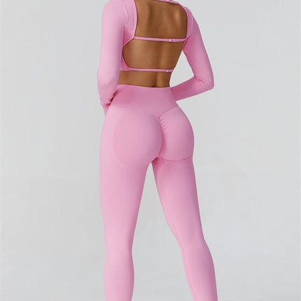 The Reign Long Sleeve Crop Top Leggings 2-Piece Set