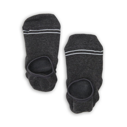 Charcoal Cotton No Show - 6 Pack