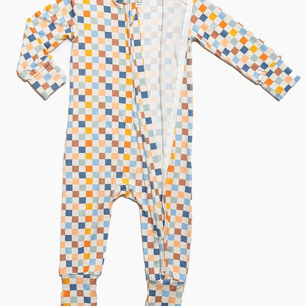 Checkered Bamboo Toddler Pajamas