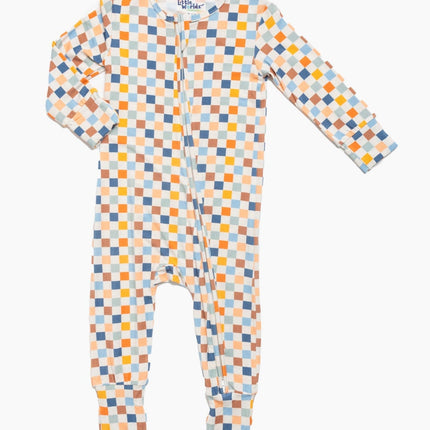 Checkered Bamboo Toddler Pajamas