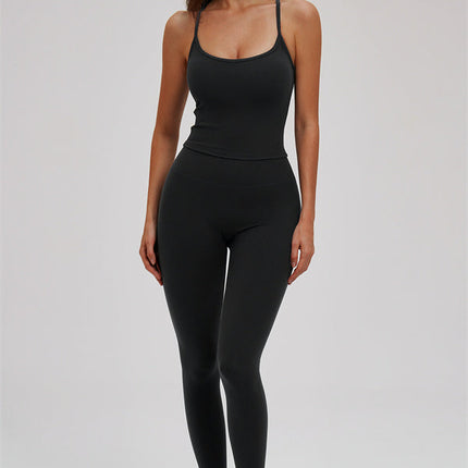 The Svelte Cross Back Tank Top Leggings 2-Piece Set