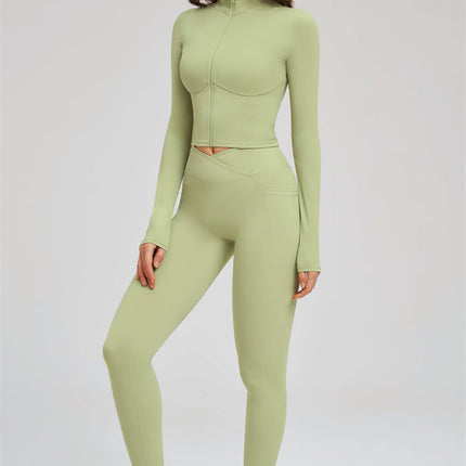The Sizzle Zip Jacket Leggings 2-Piece Set