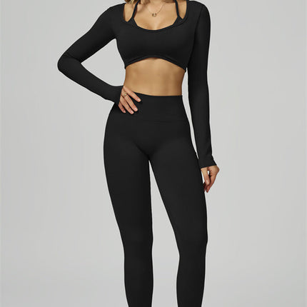 The Prime Long Sleeve Crop Top Leggings 2-Piece Set