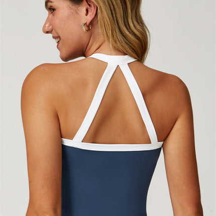 The Quest Cross Back Crop Top Flared Leggings 2-Piece Set