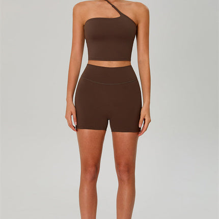 The Jewel One-Shoulder Crop Top Shorts 2-Piece Set