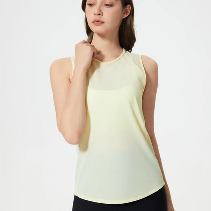 Millennia Cutout Back Round Neck Active Tank