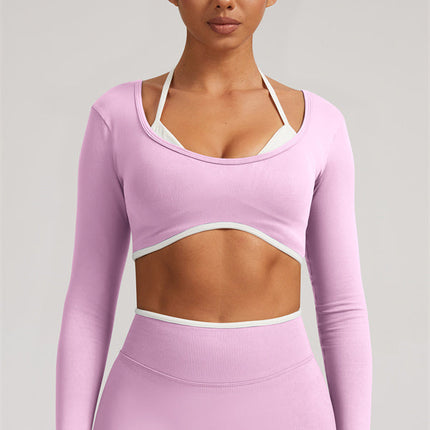 The Elevate Long Sleeve Crop top Leggings 2-Piece Set