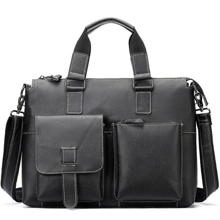 Retro First Layer Cowhide Shoulder Women Handbag