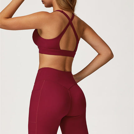 The Glacier Sports Bra Flared Leggings 2-Piece Set