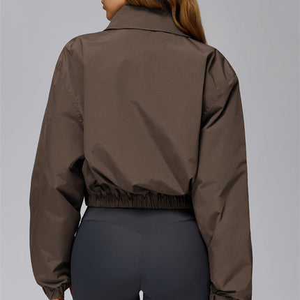 The Elle Form Crop Zip Jacket