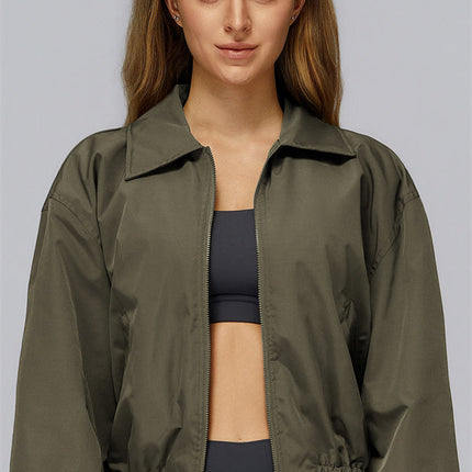 The Elle Form Crop Zip Jacket