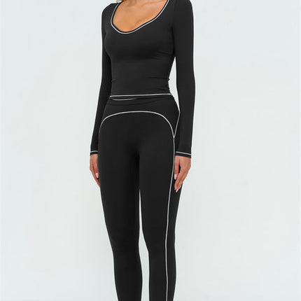 The Amara Long Sleeve T-shirt Leggings 2-Piece Set