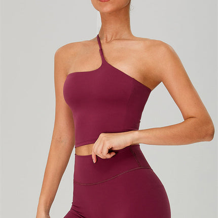The Jewel One-Shoulder Crop Top Shorts 2-Piece Set