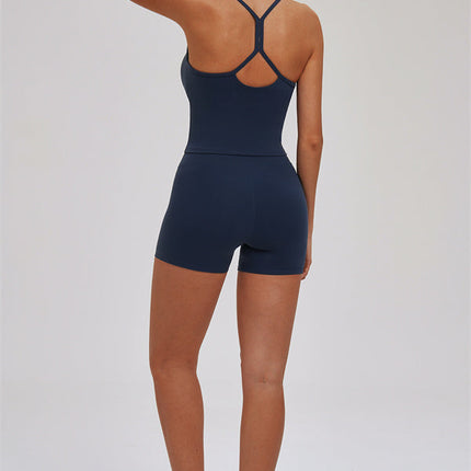 The Svelte Cross Back Tank Top Shorts 2-Piece Set