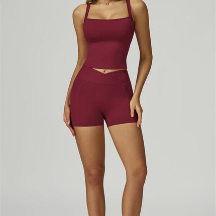 The Flourish Crop Tank Shorts 2-Piece Set