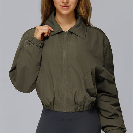 The Elle Form Crop Zip Jacket