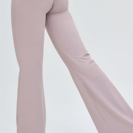 The Slate Cross Back Top Flared Leggings 2-Piece Set