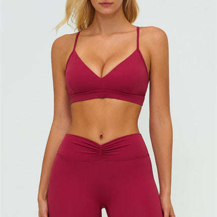 The Lushness Y-Back Sports Bra Flared Leggings 2-Piece Set