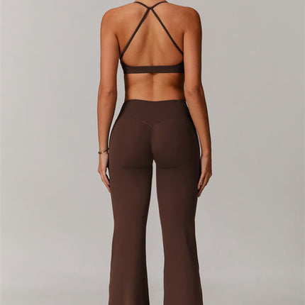 The Delicate Sports Bra Flared Leggings 2-Piece Set