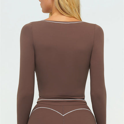 The Amara Long Sleeve T-shirt Shorts 2-Piece Set