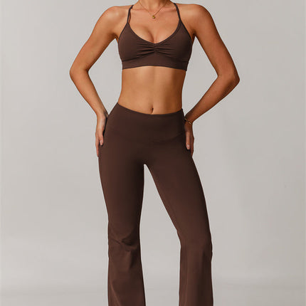 The Delicate Sports Bra Flared Leggings 2-Piece Set
