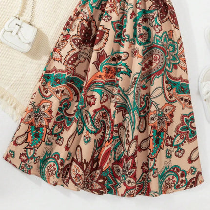 Children's Printed Short Sleeve Dress