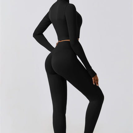 Juno Star Jacket Sports Bra Leggings 3-Piece Set