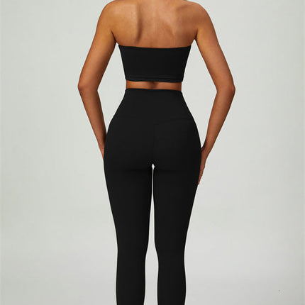 The Seraphine Halter Crop Top Leggings 2-Piece Set