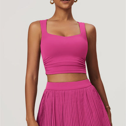 The Balance Crop Top Tennis Skirt 2-Piece Set