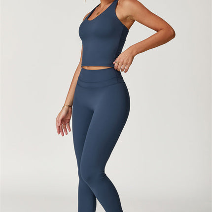 The Enigma Cross Back Vest Leggings 2-Piece Set