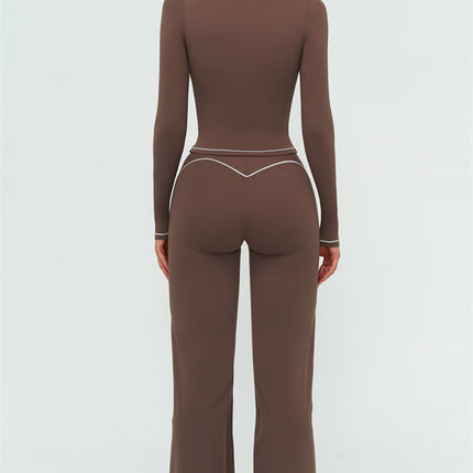 The Amara Long Sleeve T-shirt Flared Leggings 2-Piece Set