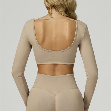 The Prime Long Sleeve Crop Top Shorts 2-Piece Set