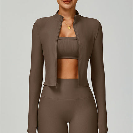 The Burst Jacket Sports Bra Leggings 3-Piece Set