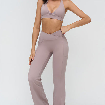 The BoldFit Sports Bra Flared Leggings 2-Piece Set