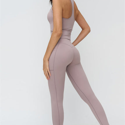 The BoldFit Crop Top Leggings 2-Piece Set