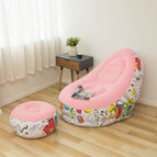 Pink Graffiti Flocking Surface / Sofa 116x96x83cm