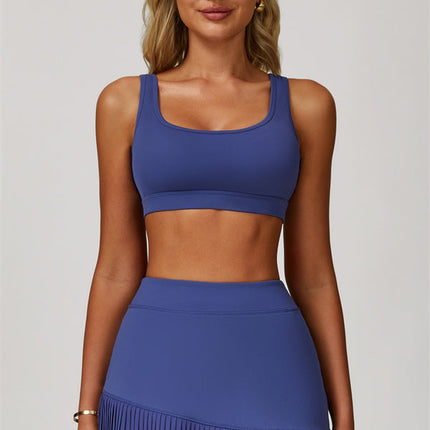 The Lavish Sports Bra Tennis Skirt 2-Piece Set