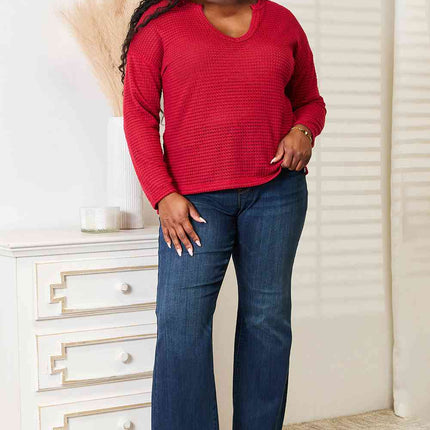 Culture Code Full Size Wide Notch Relax Women Top