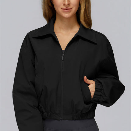The Elle Form Crop Zip Jacket