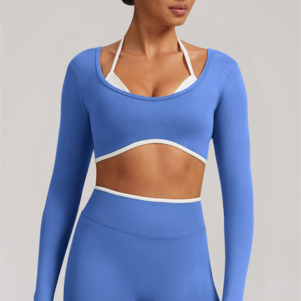 The Elevate New Long Sleeve Crop top Leggings 2-Piece Set
