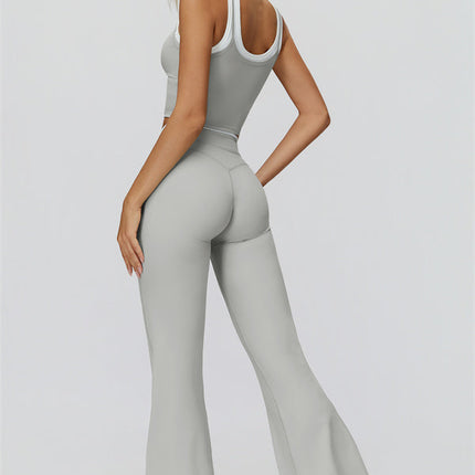 The Canyon Crop Tank Flared Leggings 2-Piece Set