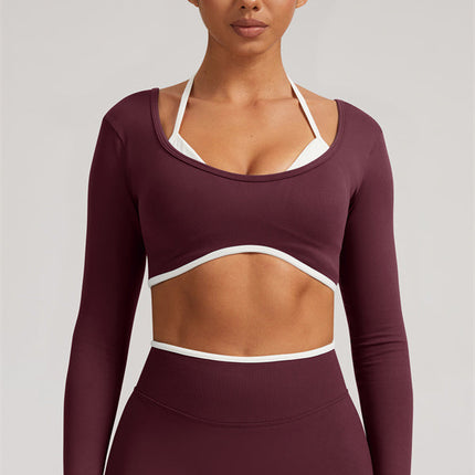 The Elevate Long Sleeve Crop top Leggings 2-Piece Set
