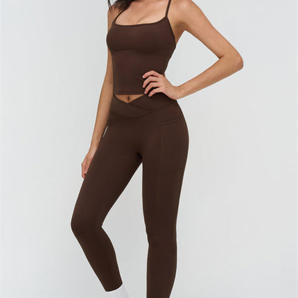 The BoldFit Crop Top Leggings 2-Piece Set