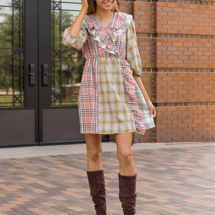 Diverse Plaid Serenade Dress