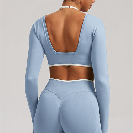 The Elevate Long Sleeve Crop top Leggings 2-Piece Set