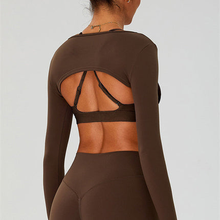 The Ember Sports Bra Crop Top Leggings 3-Piece Set